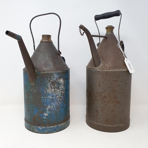 47 - A Petroleum can, 35 cm high over handle, and another similar (2)...