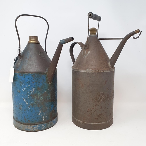 47 - A Petroleum can, 35 cm high over handle, and another similar (2)...