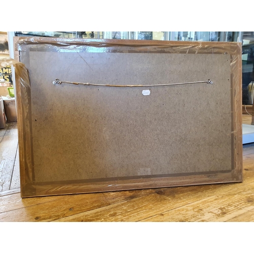 55 - A monochrome picture, Jim Clark driving a Lotus, 39 x 69.5 cm...