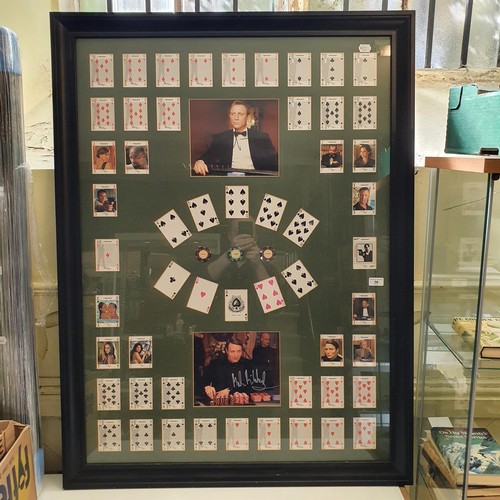 36 - James Bond interest: A large collage picture from Casino Royale, with Daniel Craig and Mads Mikkelse...