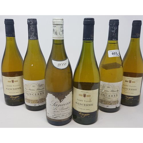 603 - Six assorted bottles of Sancerre (6)