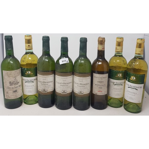 609 - Eight assorted bottles of Bordeaux (8)