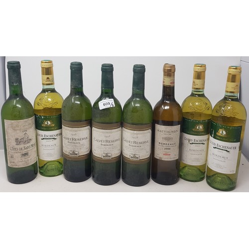 609 - Eight assorted bottles of Bordeaux (8)