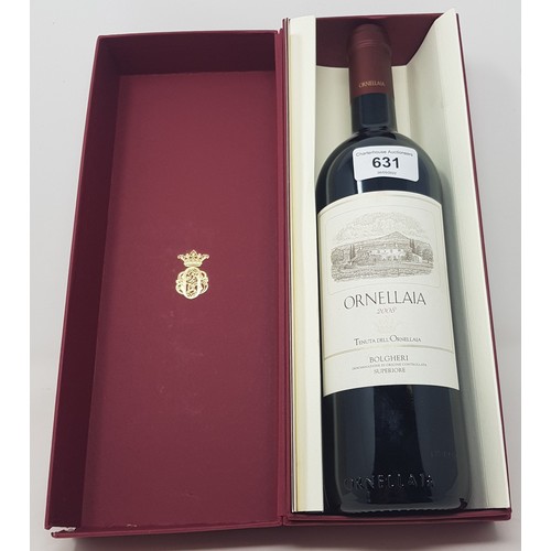 631 - A bottle of Ornellaia, 2008, in a cardboard presentation box