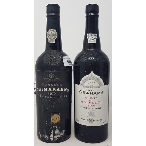 639 - A bottle of Fonseca Guimaraens vintage port, 1986, and three other bottles of port (4)