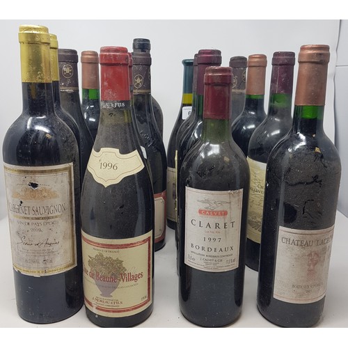 643 - Seventeen assorted bottles of wine, including Nuits St Georges, 1997 (17)