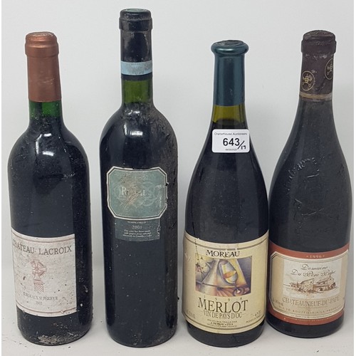 643 - Seventeen assorted bottles of wine, including Nuits St Georges, 1997 (17)