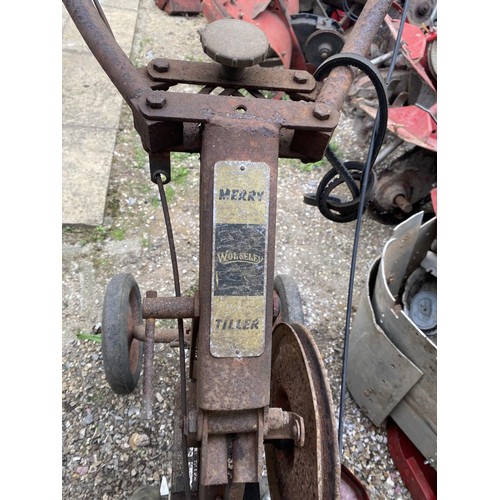 963 - A Morso frame cutter, a Mig welder and various rotavator parts (qty)