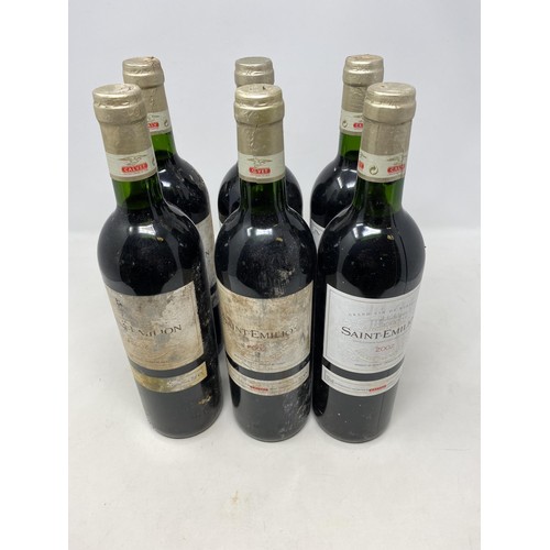 667 - Six bottles of Saint-Emilion, 2002 (6)