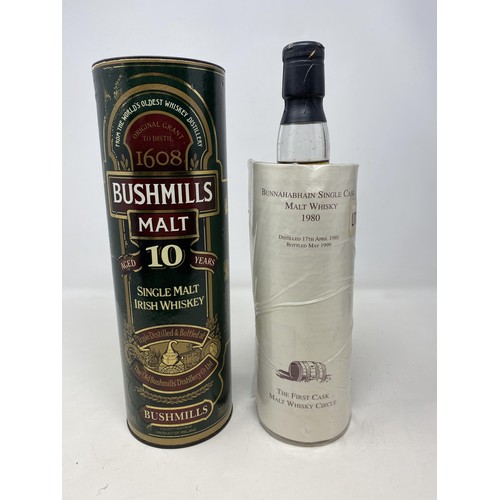 700 - A bottle of Bunnahabhin whisky, distilled 1980, bottled 1999, a bottle of Glenfiddich Special Reserv... 