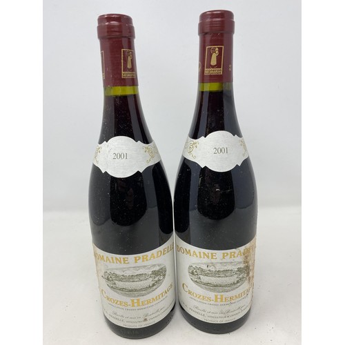 714 - Nine bottles of Crozes-Hermitage, 2001 (9)