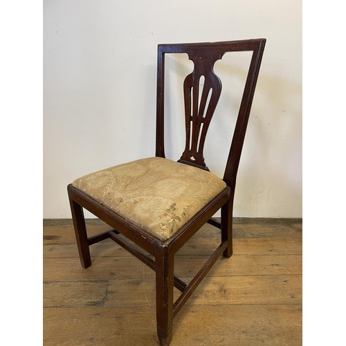 949 - An early 20th century armchair, another, and a single chair (3)