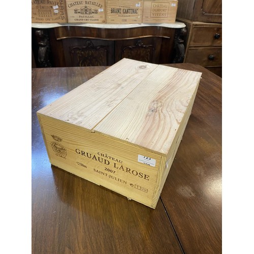 723 - Twelve bottles of Chateau Gruaud Larose Saint-Julien, 2007, in OWC (12)