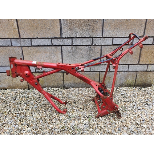 13 - A Fantic red painted frame...