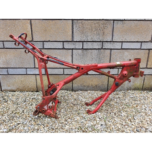 13 - A Fantic red painted frame...