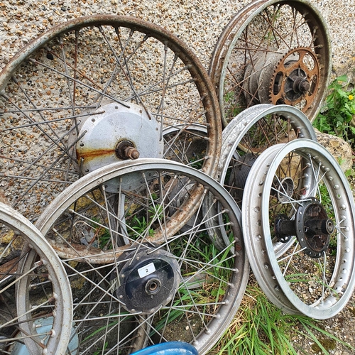 2 - A large group of assorted wheels (15)...