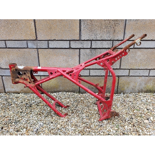 27 - A Fantic red painted frame...