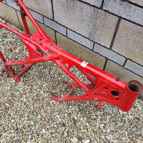 30 - A Fantic red painted frame...