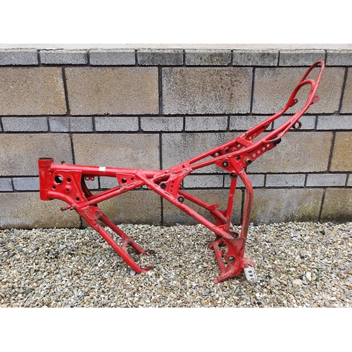 30 - A Fantic red painted frame...