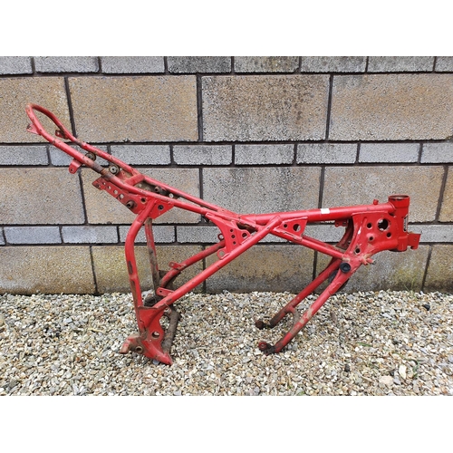 31 - A Fantic red painted frame...