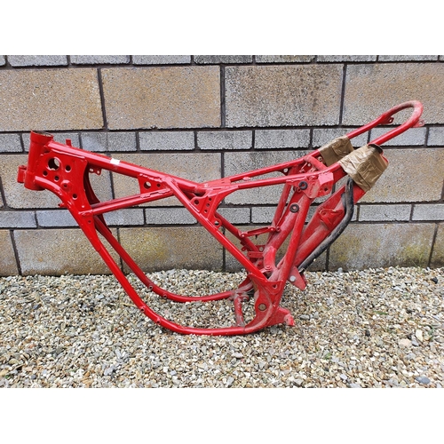 32 - A Fantic red painted frame...