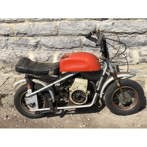 205 - Monkey bike
Garage stored for some time
No documents
Will need re-commisioning