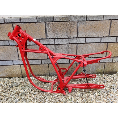 34 - A Fantic red painted frame...