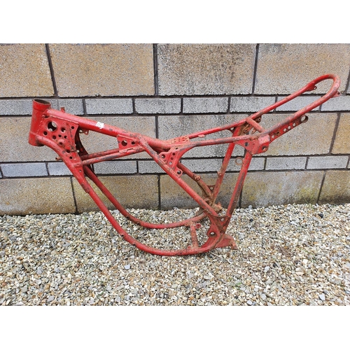 37 - A Fantic red painted frame, another similar, and another frame (3)...