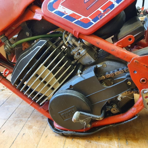 75 - A Fantic trials bike, front end missing