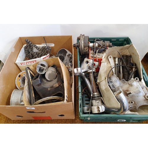 80 - Assorted Fantic and other parts (2 boxes)