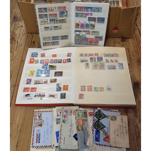 38 - Assorted stamps, in an album and loose, a copy of The Times The First Ascent of Mount Everest Supple... 