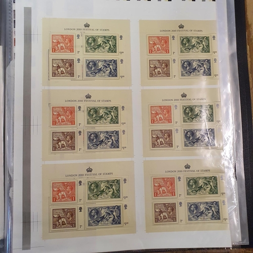 9 - Assorted Royal Mail commemorative sheets of stamps, in an album