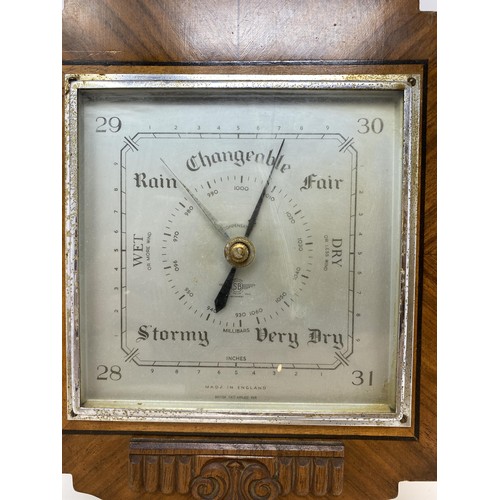 494 - A barometer, a brass bucket, and assorted metalwares (qty)