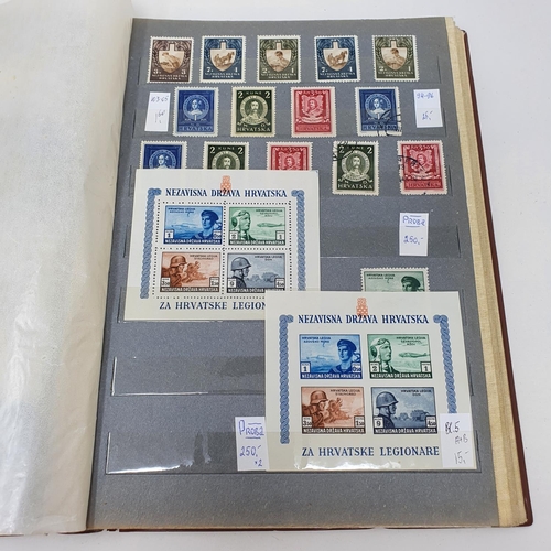 59 - Croatian stamps, mainly unused collection in a stockbook with Occupation overprints, good sets and m... 