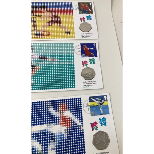 102 - A Royal Mint London 2012 Olympic and Paralympic Sports Cover collection set, boxed