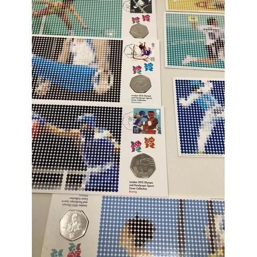 102 - A Royal Mint London 2012 Olympic and Paralympic Sports Cover collection set, boxed