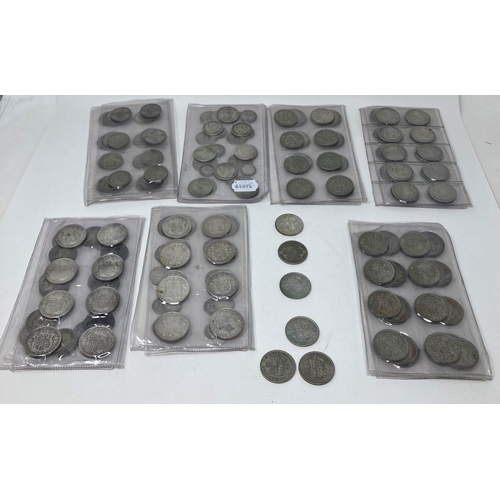 115 - Assorted half crowns and other coins, mostly pre-47