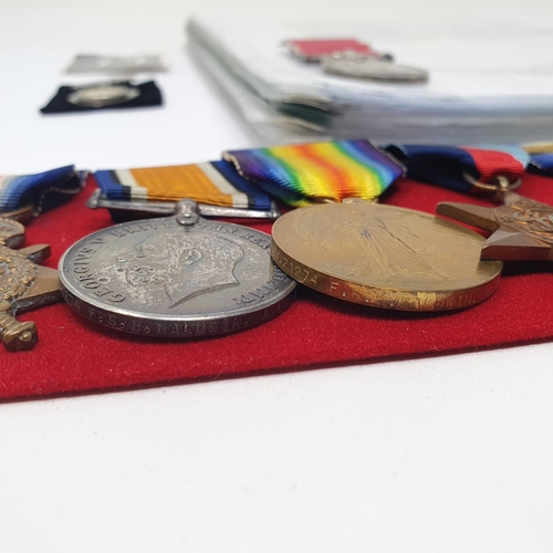 156 - A group of eight medals, awarded to Frederick Sidney Bertie Baldwin, comprising a 1914-15 Trio (J 21... 