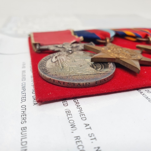 158 - A group of five medals, awarded to Apprentice Ian Alastair Clark, comprising a BEM 1935-1945 Star, B... 