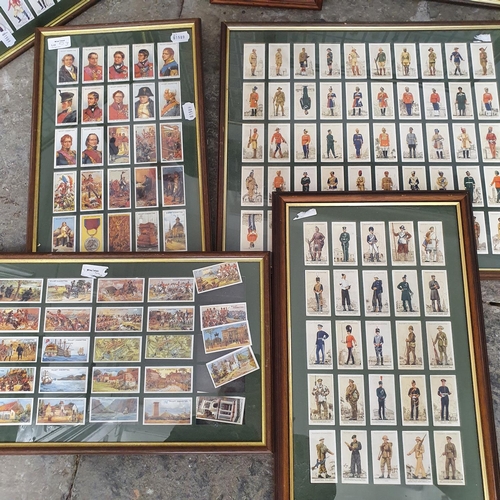 162 - A set of cigarette cards, military leaders, and other cigarette cards (7)