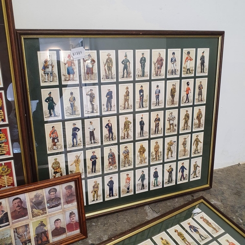 162 - A set of cigarette cards, military leaders, and other cigarette cards (7)