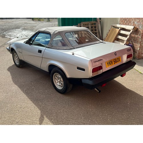 33 - 1982 Triumph TR7 Convertible
Registration number YKV 560X
Chassis number SATTPADJ7AA407800
Metallic ... 