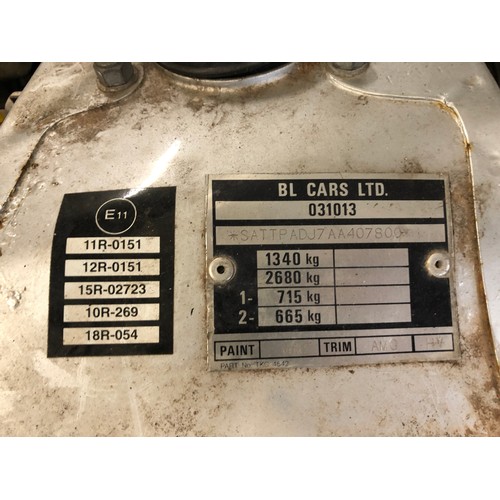 33 - 1982 Triumph TR7 Convertible
Registration number YKV 560X
Chassis number SATTPADJ7AA407800
Metallic ... 