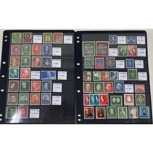 87 - Germany - 1948-51 unused selection of better sets and issues including semi-postal issues on two sto... 