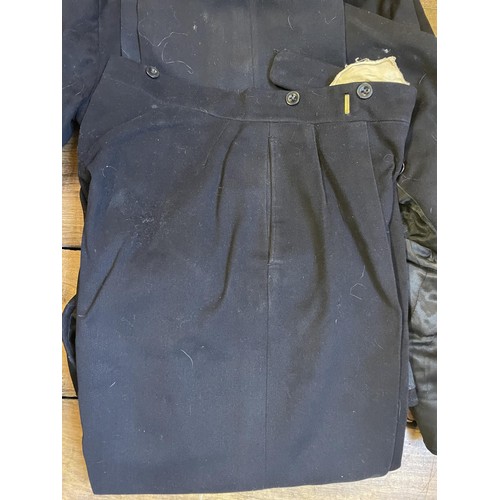 146 - ***Withdrawn***A WWII era Royal Navy uniform, and a group of prints (box)