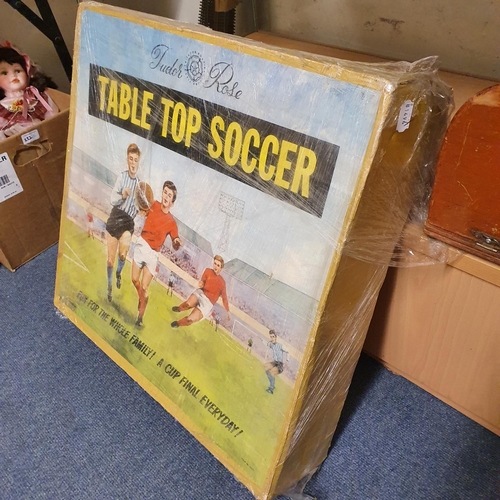 227 - A Tudor Rose Tabletop Soccer set, boxed, and various other toys (qty)