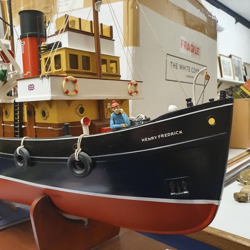 241 - A radio controlled model of G. Strange & Sons fishing boat, on a stand