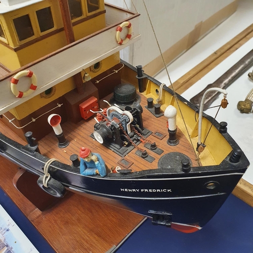 241 - A radio controlled model of G. Strange & Sons fishing boat, on a stand