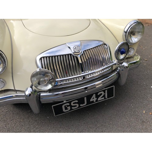34 - ***Regretfully Withdrawn***
1959 MG A Roadster 1500 
Registration number GSJ 421
Chassis number HDR ... 