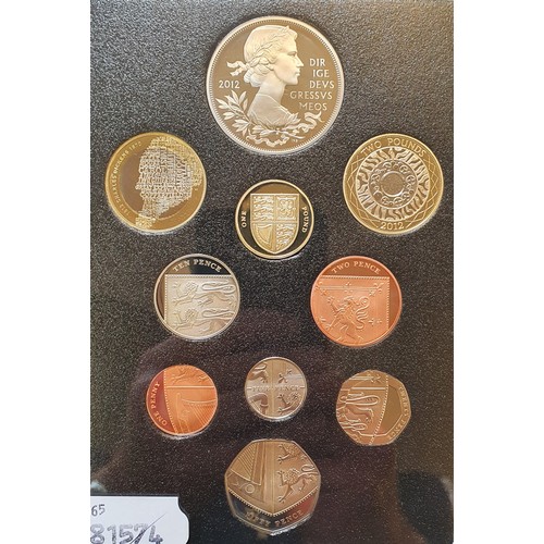 99 - A Royal Mint Year proof coin set, 2012, boxed